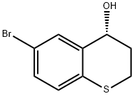 2H-1-Benzothiopyran-4-ol, 6-bromo-3,4-dihydro-, (4R)- 结构式