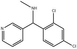 (2,4-二氯苯基)(吡啶-3-基)甲基](甲基)胺 结构式