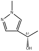 (ΑS)-Α,1-二甲基-1H-吡唑-4-甲基乙醇 结构式