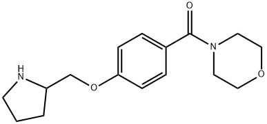 Methanone, 4-morpholinyl[4-(2-pyrrolidinylmethoxy)phenyl]- 结构式