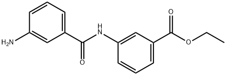 Ethyl 3-(3-aminobenzamido)benzoate 结构式