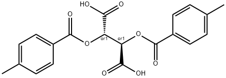 Butanedioic acid, 2,3-bis[(4-methylbenzoyl)oxy]-, (2R,3S)-rel- 结构式