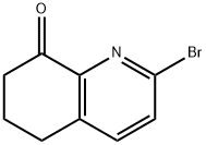 2-溴-6,7-二氢喹啉-8(5H)-酮 结构式