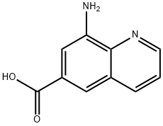 6-Quinolinecarboxylic acid, 8-amino- 结构式