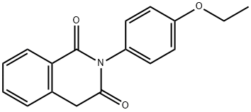 2-(4-乙氧基苯基)-1,2,3,4-四氢异喹啉-1,3-二酮 结构式