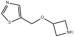 5-((氮杂环丁烷-3-基氧基)甲基)噻唑 结构式