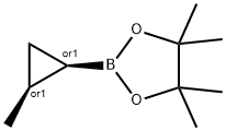 RAC-4,4,5,5-四甲基-2-[(1R,2S)-2-甲基环丙基]-1,3,2-二氧硼烷,顺式 结构式