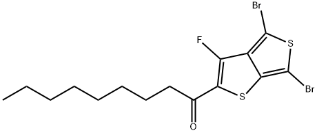 1-(4,6-Dibromo-3-fluorothieno[3,4-b]thiophen-2-yl)nonan-1-one 结构式