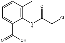 2-(2-氯乙酰胺)-3-甲基苯甲酸 结构式