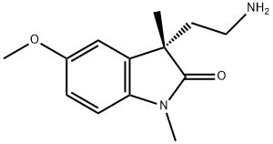 2H-Indol-2-one, 3-(2-aminoethyl)-1,3-dihydro-5-methoxy-1,3-dimethyl-, (3S)- 结构式