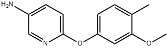 3-Amino-6-(3-methoxy-4-methylphenoxy)pyridine 结构式