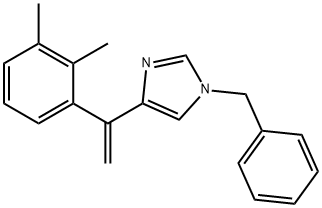 1H-Imidazole, 4-[1-(2,3-dimethylphenyl)ethenyl]-1-(phenylmethyl)- 结构式