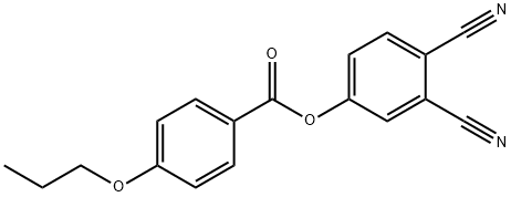 Benzoic acid, 4-propoxy-, 3,4-dicyanophenyl ester 结构式