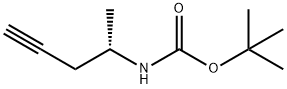 Carbamic acid, N-[(1S)-1-methyl-3-butyn-1-yl]-, 1,1-dimethylethyl ester 结构式