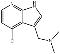 (4-Chloro-1H-pyrrolo[2,3-b]pyridin-3-ylmethyl)-dimethyl-amine 结构式