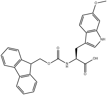 N-Fmoc-6-Methoxy-DL-tryptophan 结构式