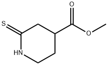 4-Piperidinecarboxylic acid, 2-thioxo-, methyl ester 结构式