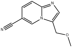 3-(甲氧基甲基)咪唑并[1,2-A]吡啶-6-甲腈 结构式