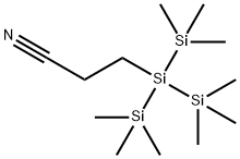 Propanenitrile, 3-[2,2,2-trimethyl-1,1-bis(trimethylsilyl)disilanyl]- 结构式