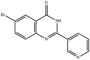 6-溴-2-(吡啶-3-基)喹唑啉-4-醇 结构式