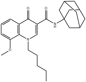 4-Quinolone-3-Carboxamide CB2 Ligand 结构式