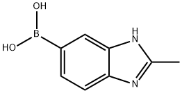 Boronic acid, B-(2-methyl-1H-benzimidazol-6-yl)- 结构式