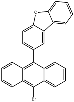 2-(10-溴-9-蒽基)二苯并呋喃 结构式