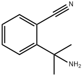 2-(2-氨基丙-2-基)苄腈 结构式