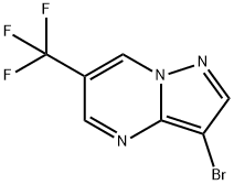 3-溴-6-(三氟甲基)吡唑并[1,5-A]嘧啶 结构式