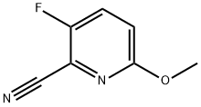 3-氟-6-甲氧基吡啶甲腈 结构式