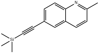2-甲基-6-[2-(三甲基甲硅烷基)乙炔基]喹啉 结构式