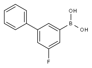 Boronic acid, B-(5-fluoro[1,1'-biphenyl]-3-yl)- 结构式