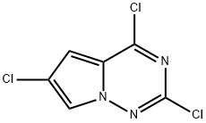 2,4,6-三氯吡咯并[2,1-F][1,2,4]三嗪 结构式