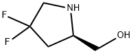 (2R)-4,4-二氟吡咯烷-2-基]甲醇 结构式