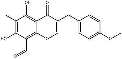 8-醛基麦冬高黄酮B 结构式