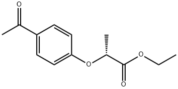 Propanoic acid, 2-(4-acetylphenoxy)-, ethyl ester, (2R)- 结构式