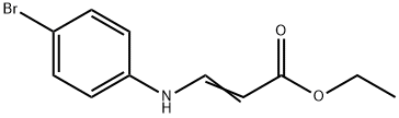 2-Propenoic acid, 3-[(4-bromophenyl)amino]-, ethyl ester 结构式