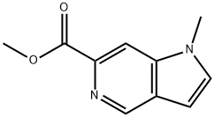 1H-Pyrrolo[3,2-c]pyridine-6-carboxylic acid, 1-methyl-, methyl ester 结构式