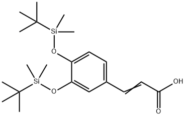 2-Propenoic acid, 3-[3,4-bis[[(1,1-dimethylethyl)dimethylsilyl]oxy]phenyl]- 结构式