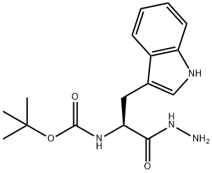 L-Tryptophan, N-[(1,1-dimethylethoxy)carbonyl]-, hydrazide 结构式