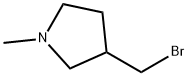 3-(溴甲基)-1-甲基吡咯烷氢溴酸盐 结构式