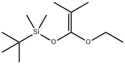 Silane, (1,1-dimethylethyl)[(1-ethoxy-2-methyl-1-propen-1-yl)oxy]dimethyl- 结构式