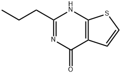 Thieno[2,3-d]pyrimidin-4(1H)-one, 2-propyl- 结构式