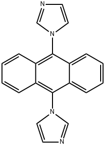 9,10-二(1H-IMIDAZOL-1-YL)蒽 结构式