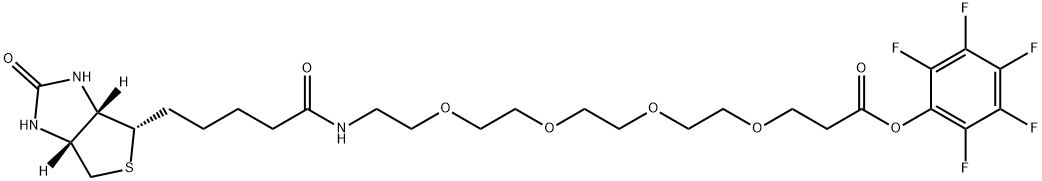 Biotin-PEG4-PFP ester 结构式