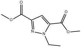 dimethyl 1-ethyl-1H-pyrazole-3,5-dicarboxylate 结构式