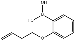 [2-(but-3-en-1-yloxy)phenyl]boronic acid 结构式