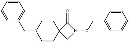 2,7-Diazaspiro[3.5]nonan-1-one, 2-(phenylmethoxy)-7-(phenylmethyl)- 结构式