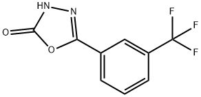 5-[3-(三氟甲基)苯基]-3H-1,3,4-恶二唑-2-酮 结构式