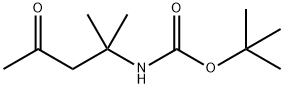 Carbamic acid, N-(1,1-dimethyl-3-oxobutyl)-, 1,1-dimethylethyl ester 结构式
